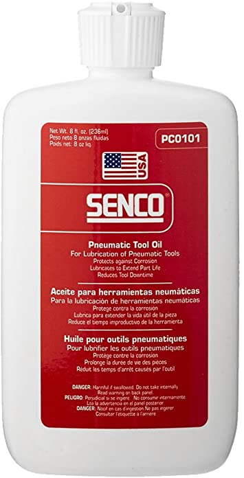 Senco Pneumatic Tool Oil Available in 3 Sizes #PC0101