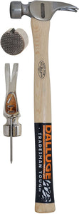 Dalluge 21oz Framing Hammer, Serrated Face, Straight 17" Hickory Handle #2110