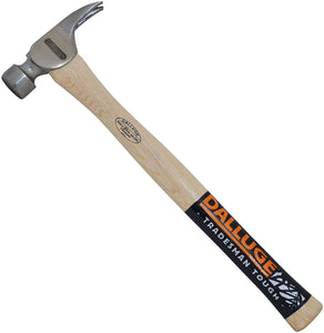 Dalluge 21oz Framing Hammer, Serrated Face, Straight 17" Hickory Handle #2110
