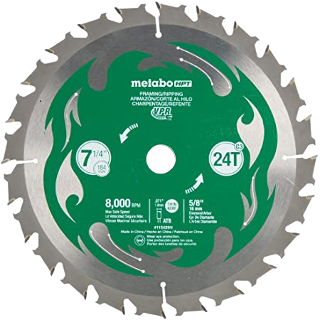 Metabo HPT Viper 3-Pack 7-1/4-in 24-Tooth Carbide Circular Saw Blade Set #115430M