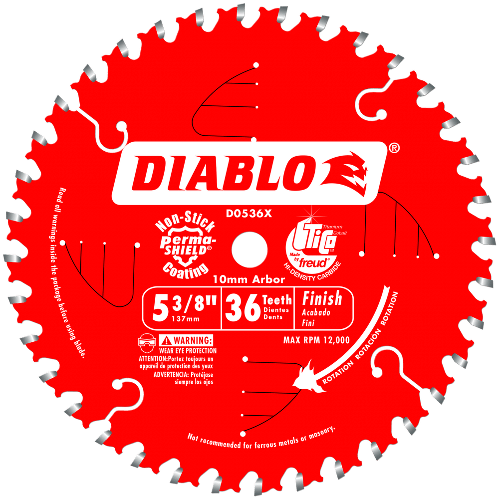 5‑3/8 in. x 36 Tooth Finish Trim Saw Blade #D0536X