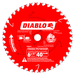 6‑1/2 in. x 40 Tooth Finish Trim Saw Blade #D0641X