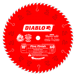 10 in. x 60 Tooth Fine Finish Saw Blade #D1060X