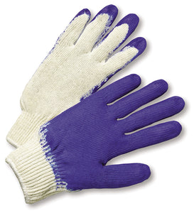 Cotton Polyester Glove, Latex Palm Coating (12pairs) #C122