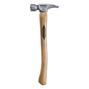 14 oz. Titanium Milled Face Hammer with 18 in. Curved Hickory Handle #TI14MC