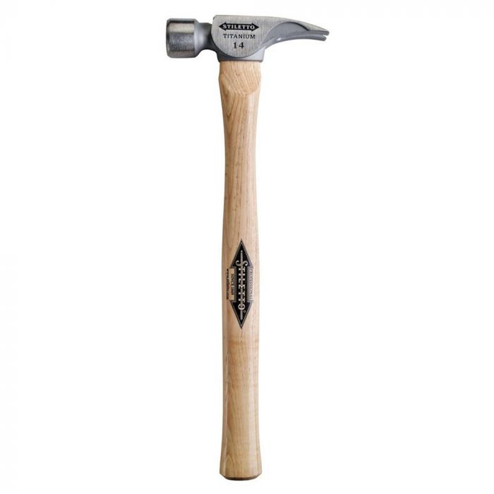 14 oz Titanium Hammer with 18 in. Straight Hickory Handle # TI14MS